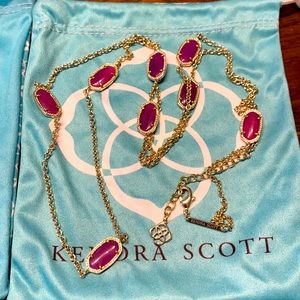 Kendra Scott Purple Elle Necklace